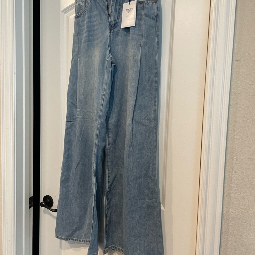 Classic Denim Wide Leg Jeans